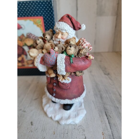 Lang wise bountiful bears two Santa Claus Xmas figure vintage 1st edition - Picture 2 of 8